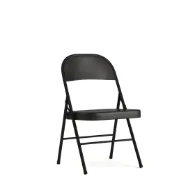 Flash Furniture 889142225027 Hercules Series Double Braced Black Metal Folding Chair