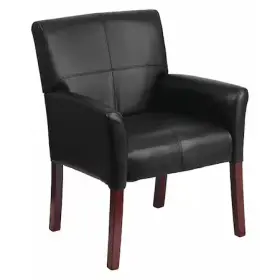 Bt-353-bk-lea-gg Flash Furniture Contemporary Executive Side Reception Chair