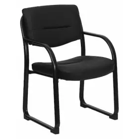 Bt-510-lea-bk-gg Flash Furniture Contemporary Executive Side Reception Chair