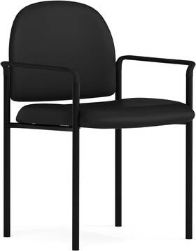 Flash Furniture Bt-516-1-vinyl-gg Tiffany Side Reception Chair With Padded Armrests Stackable Vin