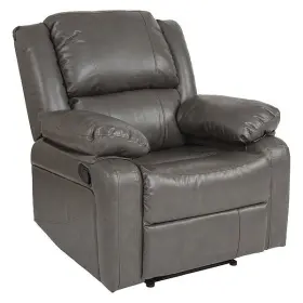 Bt-70597-1-gy-gg Flash Furniture Harmony Series Leather Recliner Gray