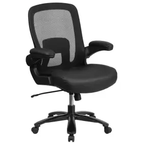 Bt20180lea Flash Furniture Black Big And Tall Swivel Office Gaming Chair With Leather Soft Seat