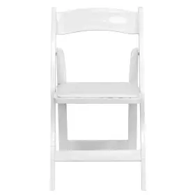 Cga-xf-3624-wh-hd Flash Furniture Folding Chairs 17.5 Inch Armless Wood White With Vinyl Seat Set Of 4