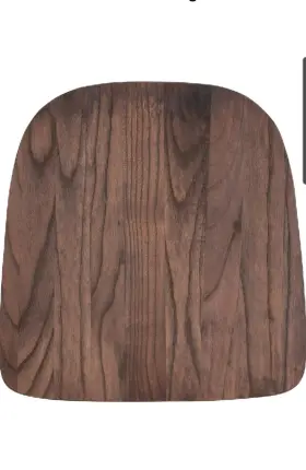 Ch-31230m1d-gg Flash Furniture Luke 4 Pack Rustic Walnut Textured Wood Seats For Colorful Indoor Metal Chairs
