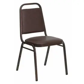 Fd-bhf-2-bn-gg Flash Furniture Brown Vinyl Banquet Chair