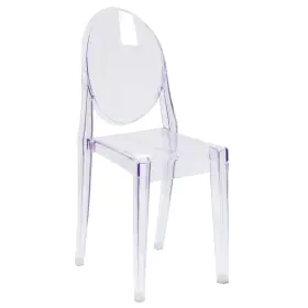Fh111apcclr Flash Furniture Ghost Armless Side Chair Transparent Crystal