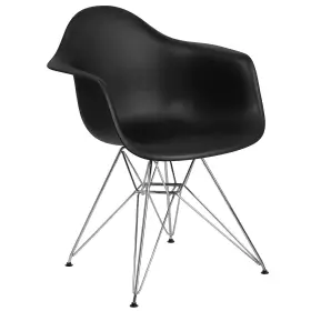 Fh132cpp1bk Flash Furniture Alonza Series Black Plastic Party Chair Fh13cpp1bk