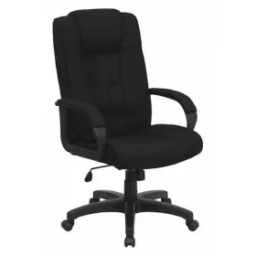Go-5301b-bk-gg Flash Furniture Contemporary Chair Black High Back Exec Fab