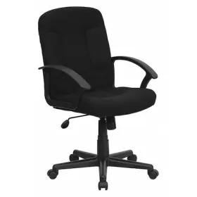 Go-st-6-bk-gg Flash Furniture Executive Chair Fabric 21 1/4-height Fixed Black