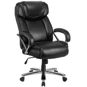 Go2092m1bk Flash Furniture Hercules Leather/faux Leather Extra Wide Seat Big And Tall Chair