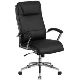 Go2192bk Flash Furniture Faux Leather Swivel Office Chair In Black