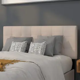 Hg-hb1704-f-b-gg  Flash Furniture Bedford Tufted Upholstered Full Size Headboard In Beige Fabric