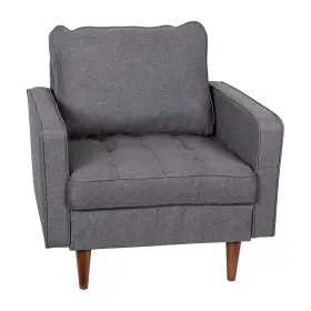 Ispc100dkgy Flash Furniture Hudson Tufted Faux Linen Armchair Dark Gray