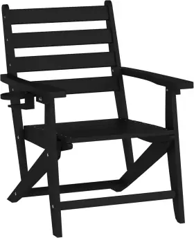 Le-hmp-2037-10-blk-gg Flash Furniture Tolleson Adirondack Dining Chair Cup Holder Commercial Black