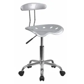 Lf-214-silver-gg Flash Furniture Contemporary Chair 20-1/4 Inch To 25-3/4 Silver