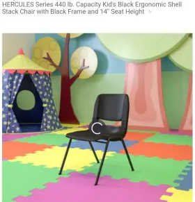 Rut14nvybk Flash Furniture Shell Ergonomic Stack Chair With Black Frame Set Of 4