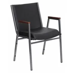 Xu-60154-bk-vyl-gg Flash Furniture Stack Armchair Blk Frame Fnsh Vinyl