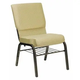 Xu-ch-60096-bge-bas-gg Flash Furniture Fabric Church Chair With Book Rack Beige