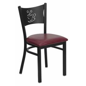Flash Furniture Xu-dg-60099-cof-burv-gg Hercules Restaurant Chair 17-1/4 In W 20 Inch L 33-1/4 H