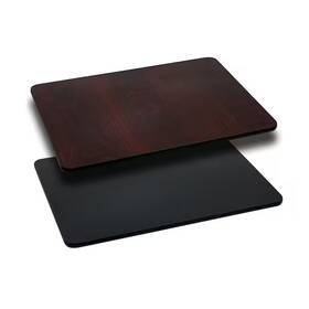 Flash Furniture Xu-mbt-3042-gg Black/mahogany Reversible Top 30 X 42