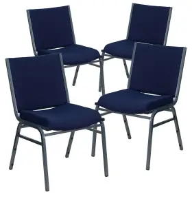 Xu60153bk Flash Furniture 4ct Hercules Series Fabric Stack Chairs