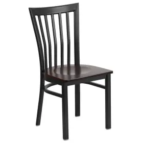 Xudg6q4bschwalw Flash Furniture Hercules Series Black School House Back Metal Restaurant Chair