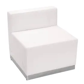 Zb803chwh Flash Furniture Alon Series Leathersoft Chair White
