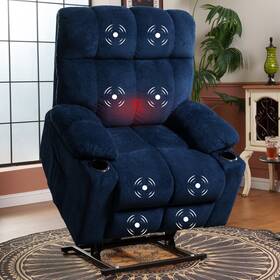 Flexispot Fs-xl5-re Dual Motor Power Lift Recliner Chair For Elderly With Massage And Heat
