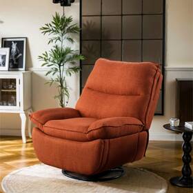 Flexispot Fs-xrc7-re Manual Swivel Rocker Recliner Oversized Armless Orange
