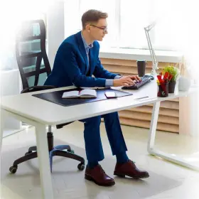 Nrcmflbs0004 Floortex Cleartex Marlon Bioplus Polycarbonate Chair Mat For Hard Floors