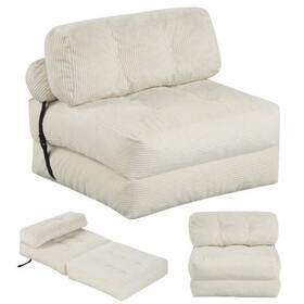 Folding Sofa Bed Pillow Support Living Room-beige - Color Be 019119024357 With And Back For Room-beige - Bei