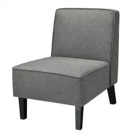 Sy-367hw020gr Forclover Accent Chair 24 Inch X29 X31.5 Gray Linen With Rubberwood Leg Armless Indoor