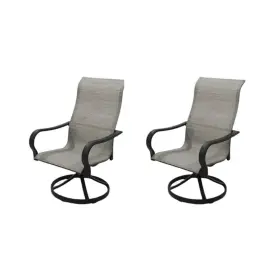 Tv-100324-u-b Four Seasons Courtyard Season Palermo Sling Swivel Rocker Outdoor Chair 2 Pack Used