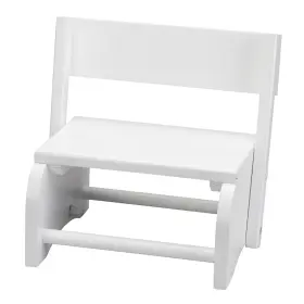 363555-bc00415955 Fox Valley Traders White Wooden 2-in-1 Chair And Stepstool