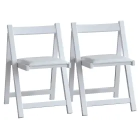 Zdcy-ex-2w Funrolux Wooden Folding Dining Chairs With Padded Seats 2 Pack Foldable Chair For Kitc