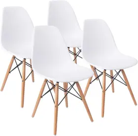 Furmax 726084786028 Pre Assembled Modern Style Dining Chair Mid Century Dsw She