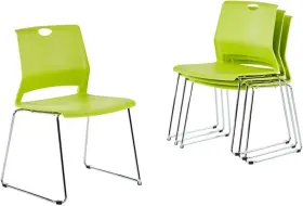 Furniture 445022624637 Stacking Chairs For Business Modern Dining Home-green Set Of 4