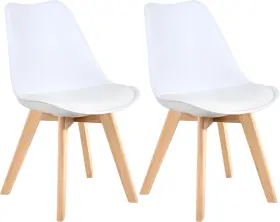 W29-wh Furniture Mid Century Modern Dining Chairs Shell Lounge Plastic Desk Chair Side Wit