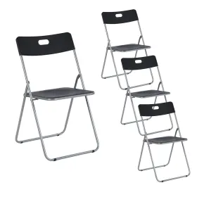 Furniturer 755752198856 Foldable Portable Folding Chairs Waiting Room For Home Office Living