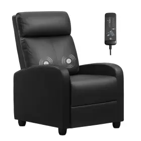 Furniwell 778862778855 Massage Recliner Chair For Living Room Adjustable Pu Leather Recl Inch