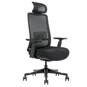 Gpp-max-50 G Pack Pro Mesh Office Chair With Headrest - Ergonomic Lumbar Black