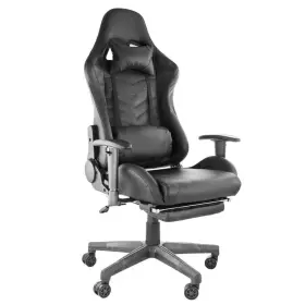 986115104m Gamefitz Faux Leather Swivel Gaming Chair In Black