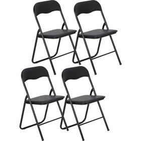 Gaomon 2njag5p-egvmzzmpowppqaudyfe Folding Chairs 4 Pack Outdoor And Indoor Event Portable Metal C