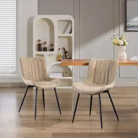 Mebaeiyasyndzs8foizxmq1t Gaomon Mid Century Modern Upholstered Dining Chairs 2 Pack Leather