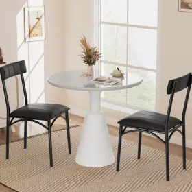 4vfjtqmorafnc8fliw4rzaddcxr87 Garveehome Dining Chairs Set Of 2 Upholstered With Back Pu Leather