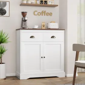 Eety92jbkqr4hsr9gir9pwuyz40 Garveehome Farmhouse White Buffet Cabinet With Storage Kitchen Sideboard 2 Doors A