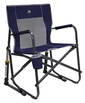 W9y-mda-gci37060 Gci Outdoor Freestyle Rocker Camping Portable Folding Rocking Chair Indigo Blue