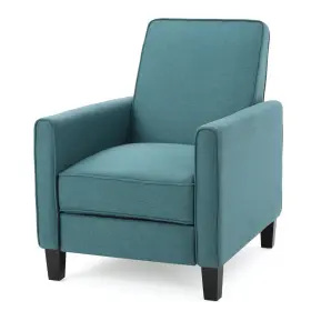 26.75d Gdfstudio 299630 Christopher Knight Home Darvis Fabric Recliner Club Chair Dark Teal X
