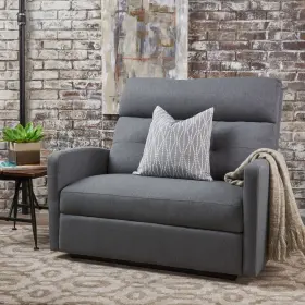301302 Gdfstudio Christopher Knight Home Halima Fabric 2-seater Recliner Charcoal