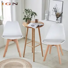 Ign1527532 Genrics 2pcs Office Task Chair Leather Upholstered Lounge Dining Tulip